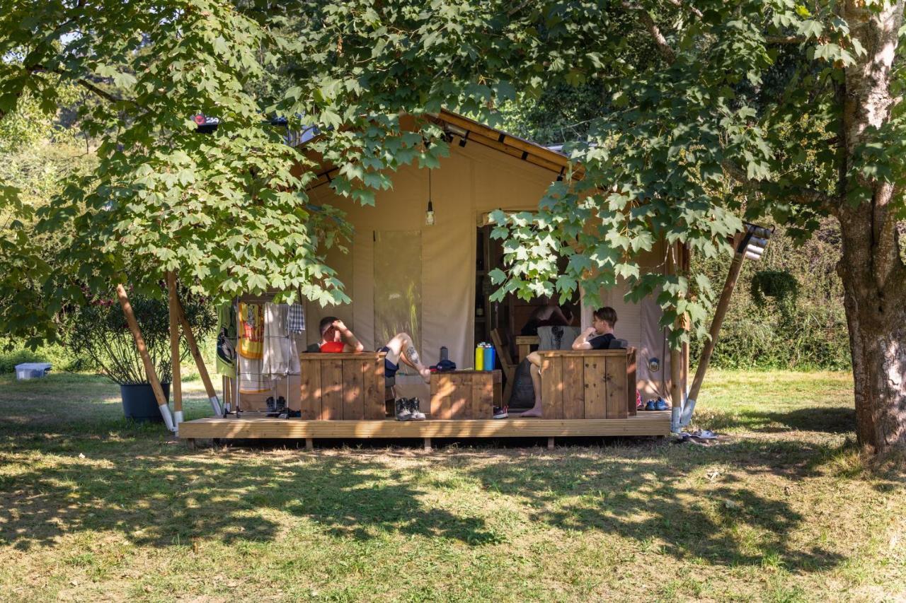 Tente Safari Lodge Ferme Carrique Tardets-Sorholus Exterior foto